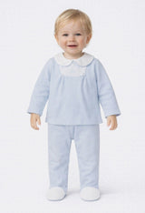 Babidu 100% Cotton Blue Waffle 2 Piece Set 50361