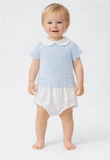 Babidu Blue Acrylic Knit Bloomer Set 42322