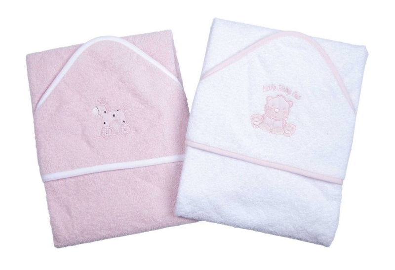 Dandelion Hooded Pink/White Towels