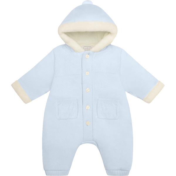 Emile Et Rose Kane Blue Knit Pramsuit 2365