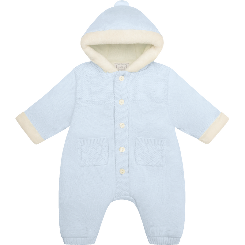 Emile Et Rose Kane Blue Knit Pramsuit 2365