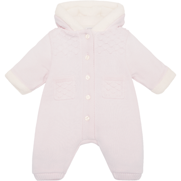 Emile Et Rose Kirsten Pink Knit Pramsuit 2636