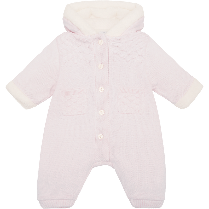 Emile Et Rose Kirsten Pink Knit Pramsuit 2636