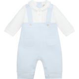 Emile Et Rose Kingsley 2 In 1 Blue Dungaree Set 2620