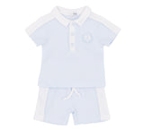 Blues Baby Lyon Blue & White Polo & Shorts Set BB3030A