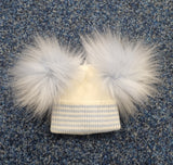 Kleo Kids Double Pom Pom Hat No Ties