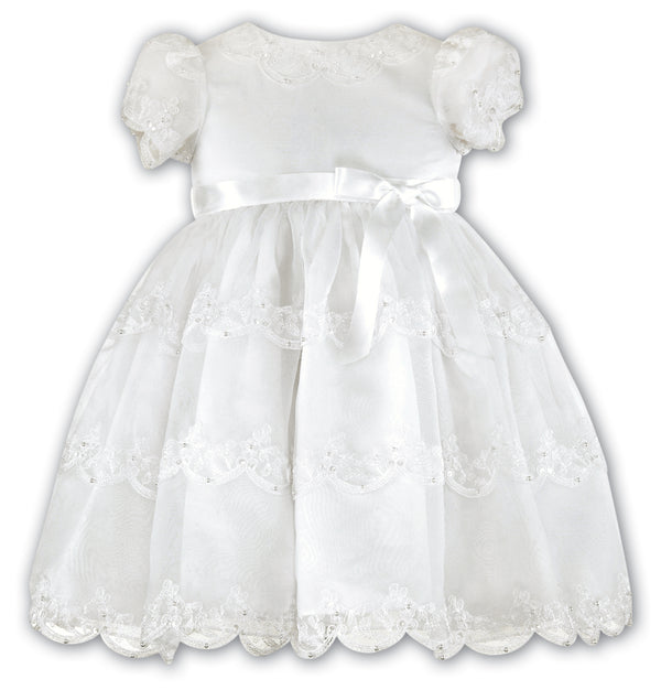 Sarah Louise Tiered Ivory Occasion Dress