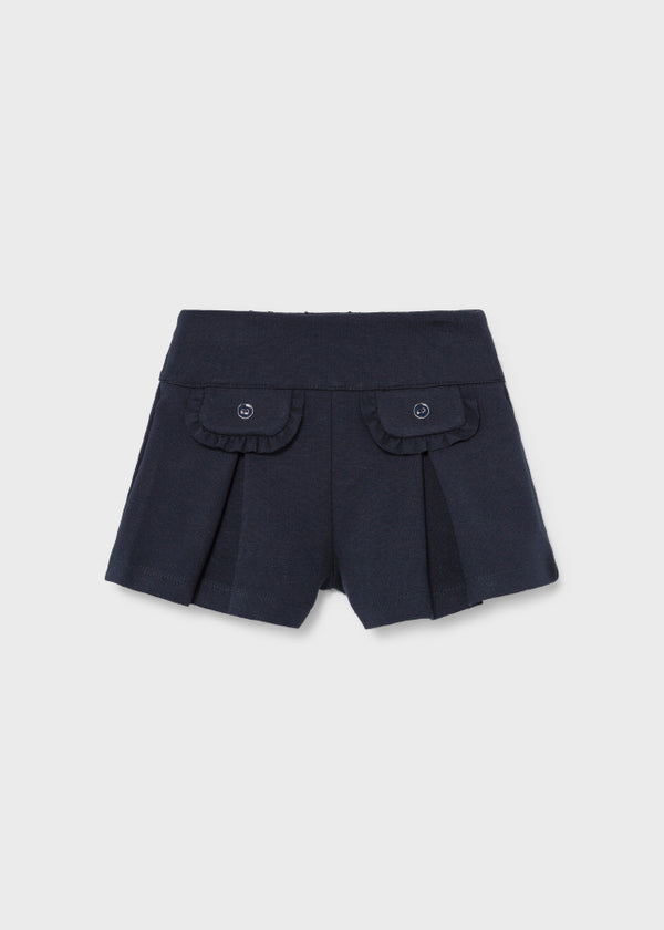 Mayoral Toddler Girls Navy From Pleat Shorts
