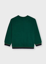 Mayoral Boys green Earth motif sweater 4405