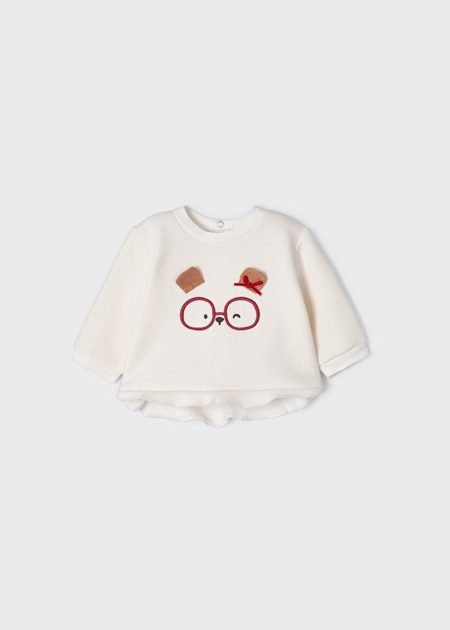 Mayoral Baby Girls Cream Sweatshirt - 2403
