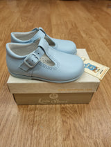 Leon's Blue Leather Shoes With Blue Sole 26204