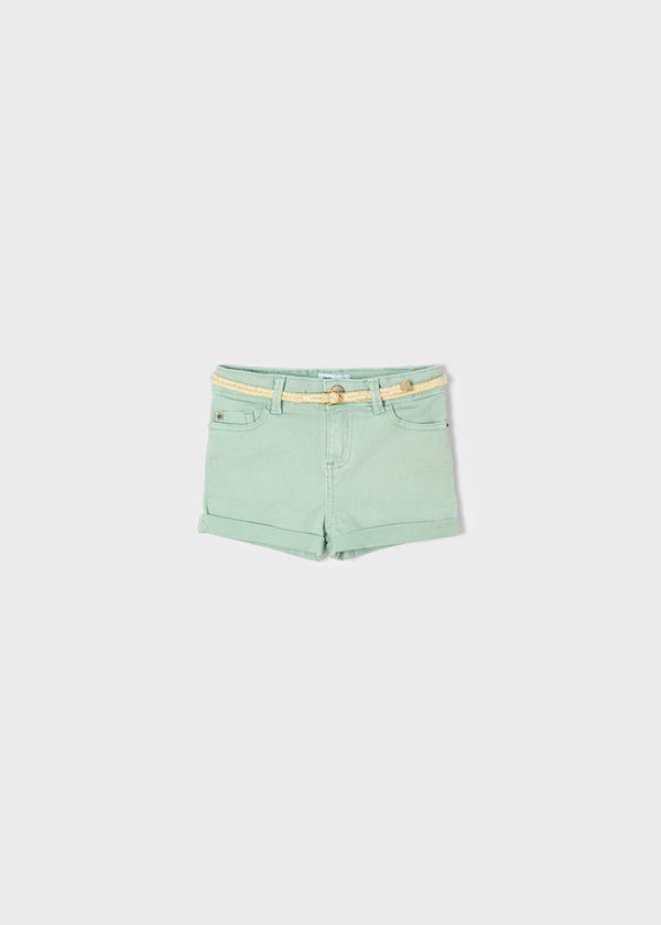 Mayoral Girls Mint Shorts With Belt 234