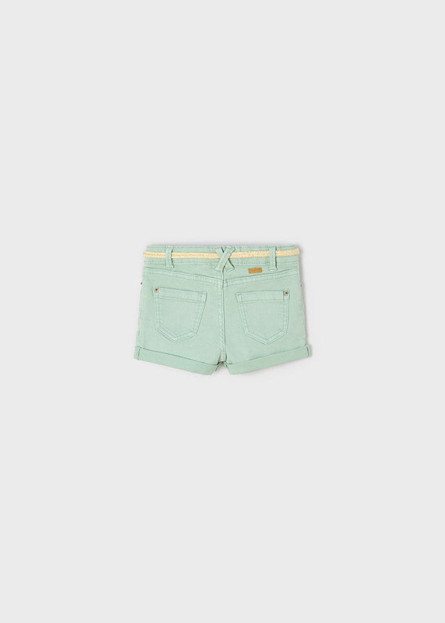 Mayoral Girls Mint Shorts With Belt