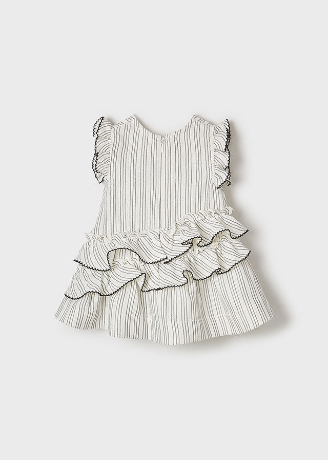 Mayoral Toddler Girls Striped Ruffle Dress 1923
