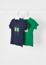 Mayoral Boys Twin Pack T-shirt Set