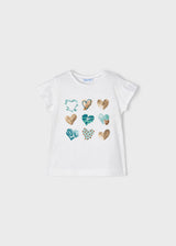 Mayoral Girls Heart T-shirt