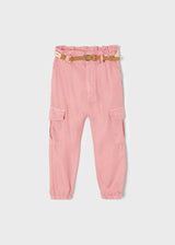 Mayoral Girls Flowy Cargo Trousers With Belt 3590