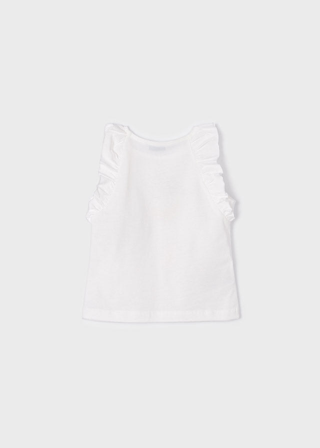 Mayoral Girls Cap Sleeve T-Shirt 3075