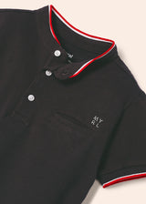 Mayoral Boys Graphite Grandad Collar T-Shirt 3147