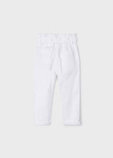 Mayoral Girls White Capri Trousers 3502