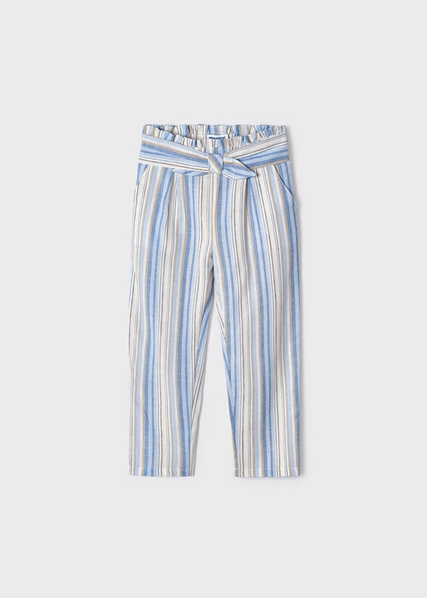 Mayoral Girls Striped 3/4 Trousers 3505