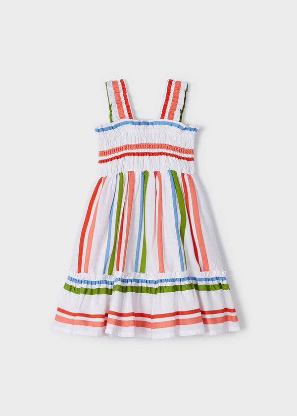 Mayoral Girls Candy Striped Dress 3932
