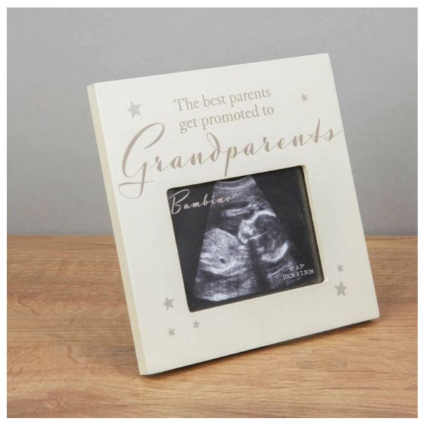 Bambino By Juliana "The Best Parents Get Promoted to Grandparents" Scan Photo Frame