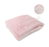 Soft Touch Chevron Knit with Sherpa fleece backed blanket FBP202