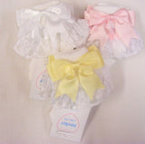 Kinder Ribbon Lace & Double Bow Socks 8556