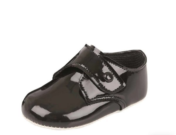 Baypods Black Patent Pram Shoes