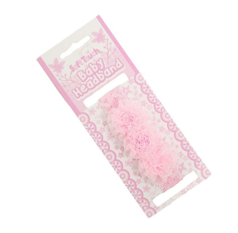 Soft Touch Triple Rosette Hairband