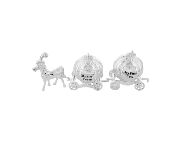Bambino By Juliana Silver Plated Princess Carriage First Tooth & Curl