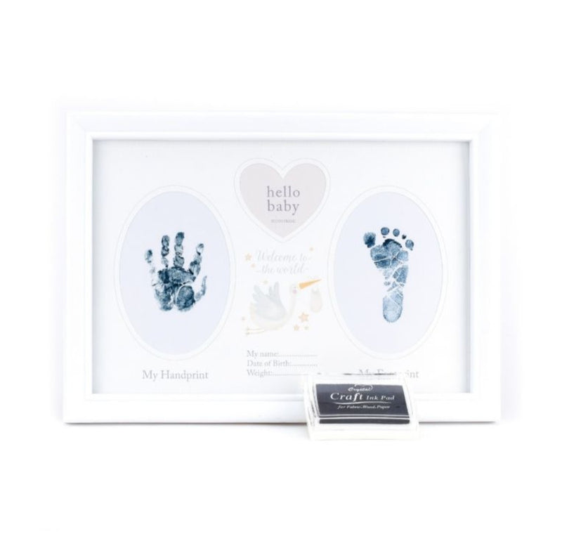 Hello Baby Handprint  & Footprint Frame