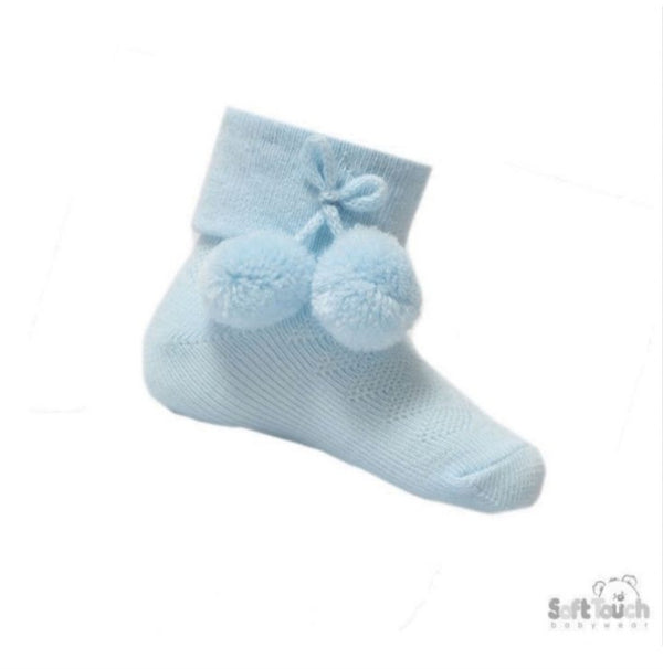 Soft Touch Pom Pom Ankle Socks